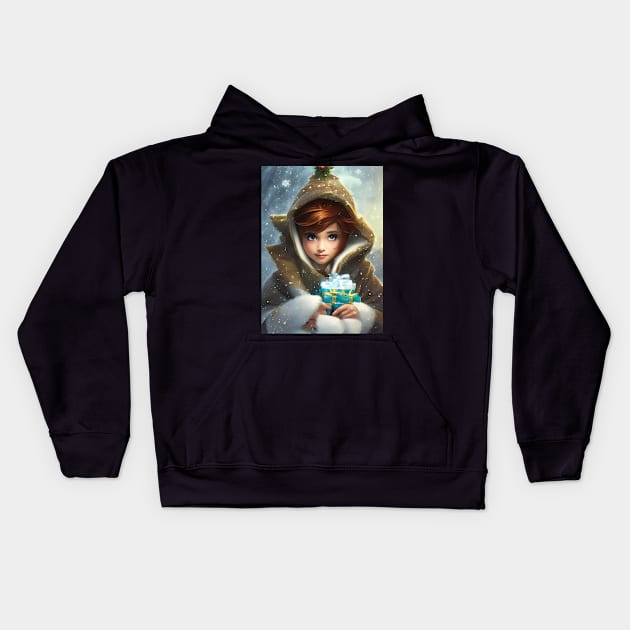 Santa's helper #9 Kids Hoodie by aifuntime